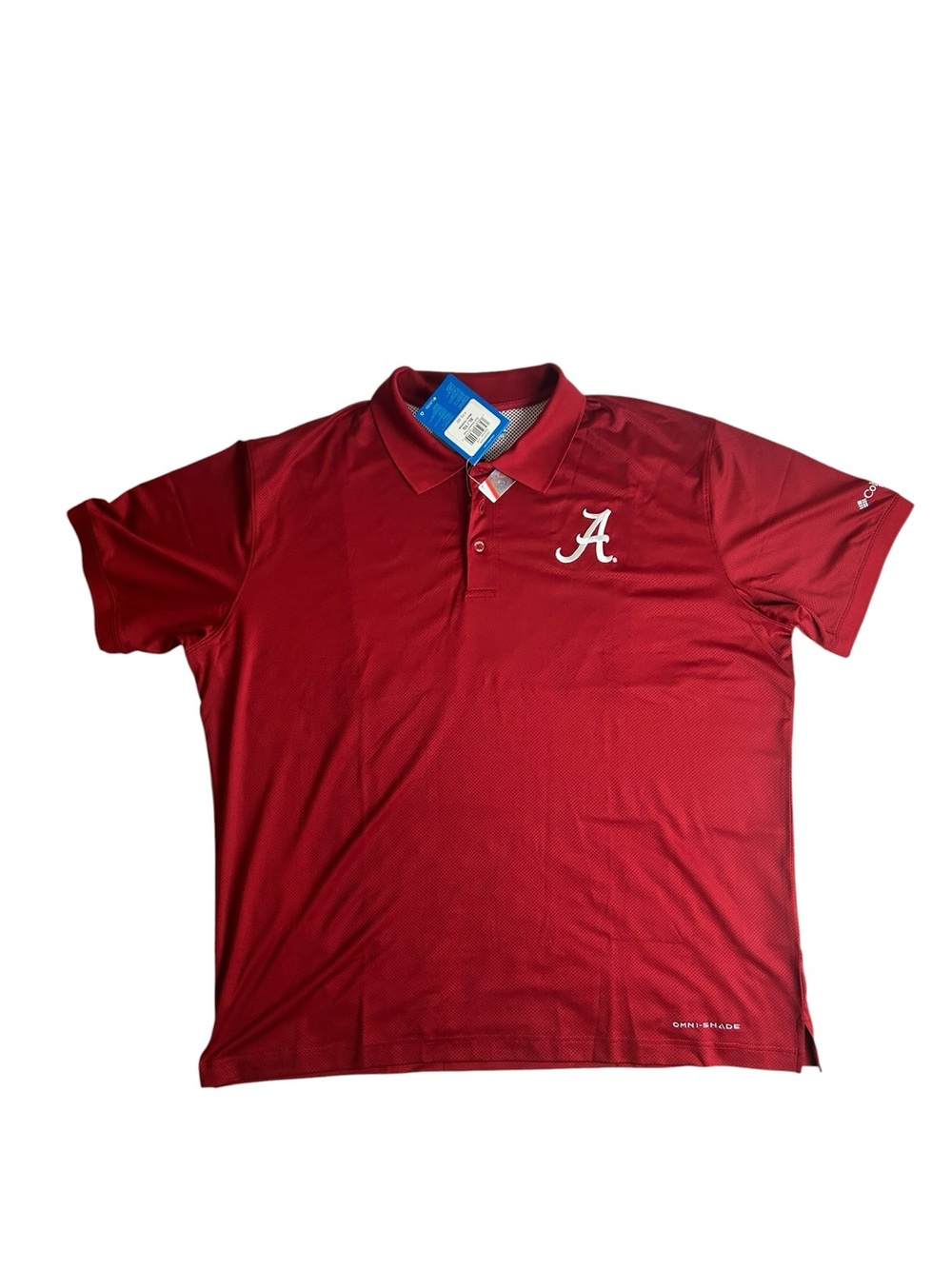 Alabama Columbia PFG Performance Fishing Polo XL Omni‑Shade